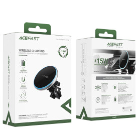Стойка за телефон за кола Acefast Car phone holder - for Air vent, Wireless Magnetic Wireless Charging - D3 - Silver
