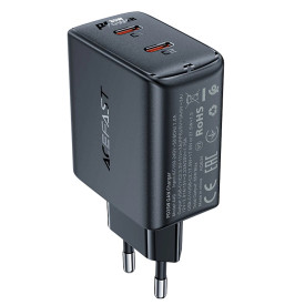 Зарядно Acefast Charger Wall GaN PD35W - A49 - USB-C x 2, Black