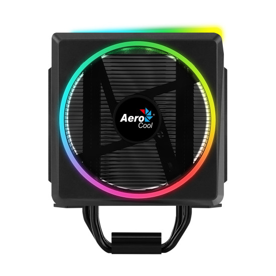 Охладител за процесор AeroCool CPU Cooler - Cylon 4 BLACK aRGB PWM - ACTC-CL30410.01