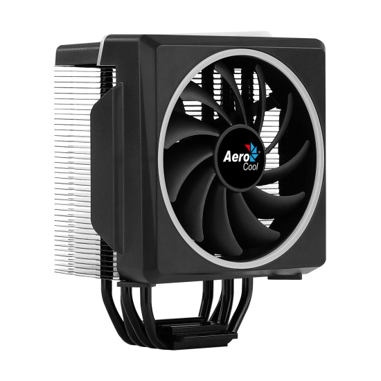 Охладител за процесор AeroCool CPU Cooler - Cylon 4 BLACK aRGB PWM - ACTC-CL30410.01