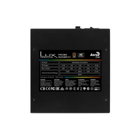 Захранване AeroCool PSU 650W - 80+ Bronze, Semi-Modular LUX RGB 650M - ACPB-LM65AEC.11