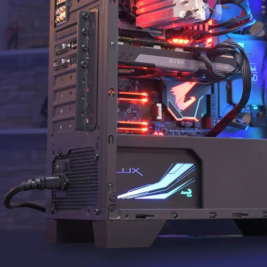 Захранване AeroCool PSU 650W - 80+ Bronze, Semi-Modular LUX RGB 650M - ACPB-LM65AEC.11