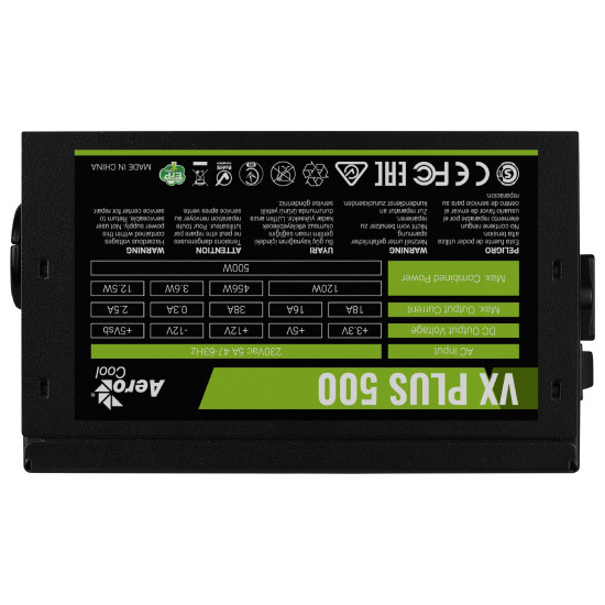 Захранване AeroCool PSU VX PLUS 500W - ACPN-VS50NEY.11