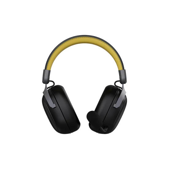Безжични слушалки Ajazz Wireless Gaming Headphones - AHM08 MAX Black, Gray, Yellow - Bluetooth , 2.4G