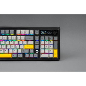Безжична клавиатура Ajazz Wireless Gaming Mechanical Keyboard AK980 V2 - Gift Switch [Linear] (English US), Purple, White, Blue