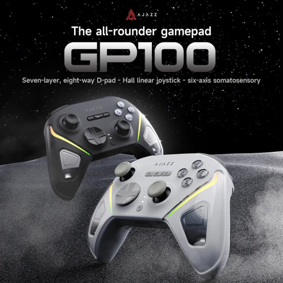 Геймпад Ajazz Gamepad GP100 NS - Wireless, Bluetooth, 1000Hz - Black
