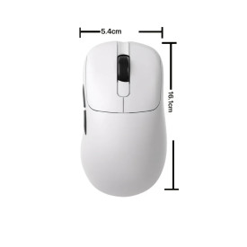 Безжична мишка Ajazz AJ179 APEX - Wireless Gaming Mouse - 8K, Magnetic Charging Dock, White