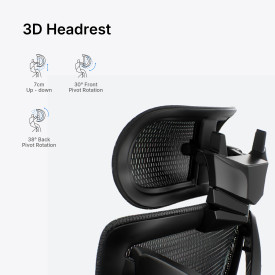 Геймърски стол Anda Seat Gaming Chair X-Air Mega - XL Black Mesh