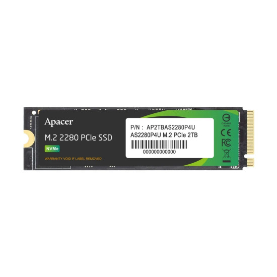 Вътрешен SSD диск Apacer AS2280P4U, 1TB, M.2 PCIe - AP1TBAS2280P4U-1