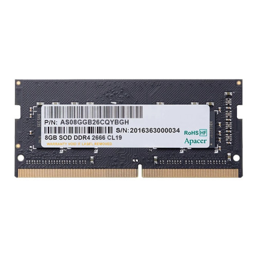 RAM памет Apacer 8GB DDR4 SODIMM 1024x8 2666MHz - AS08GGB26CQYBGH