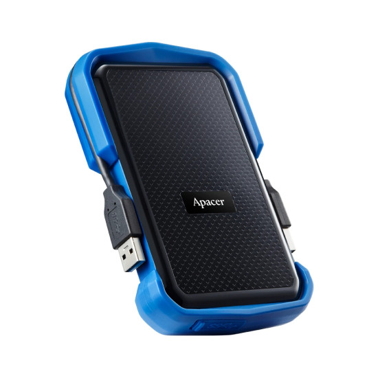 Външен твърд диск Apacer Portable Hard Drive AC631 1TB USB 3.2 Gen 1, Military-Grade, Shockproof, Black