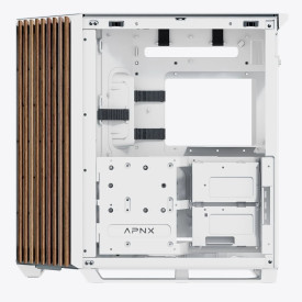 Кутия за компютър APNX Case ATX - V1-W - Wood, White
