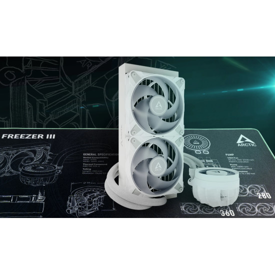 Подложка за мишка Arctic, Gaming Mousepad, Liquid Freezer III Design