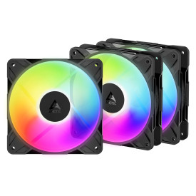 Комплект вентилатори Arctic Fan Pack 3-in-1 - P12 Pro Reverse A-RGB (Black)