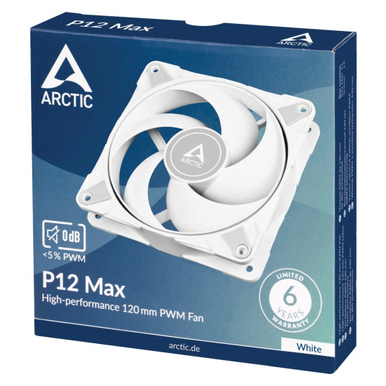 Вентилатор Arctic Fan 120mm P12 Max (White) - 200-3300rpm
