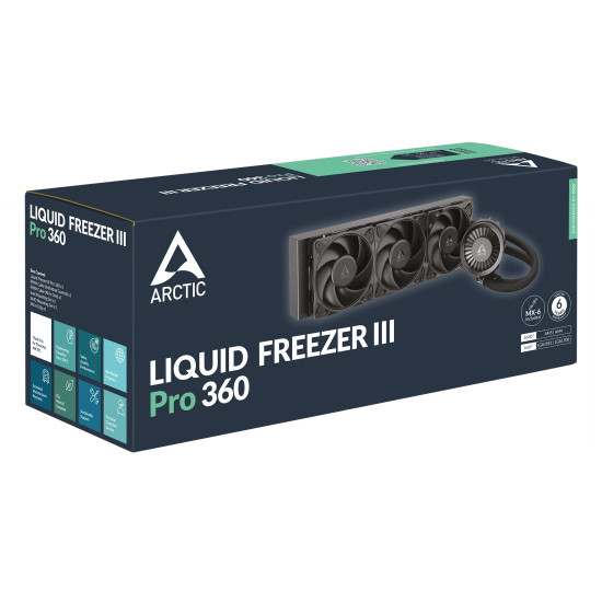 Водно охлаждане Arctic Liquid Freezer III Pro 360 Black