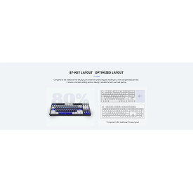 Безжична клавиатура ATK Wireless Professional Gaming Mechanical Keyboard - Z87 PRO Side Engraving - Aniya Switches