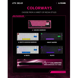 Клавиатура ATK RS6 Ultra - 8K, Gateron Jade Gaming [Linear] - Sakura Warrior