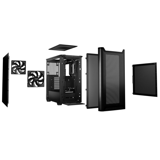 Кутия за компютър be quiet! Case ATX - Pure Base 501 Airflow Black