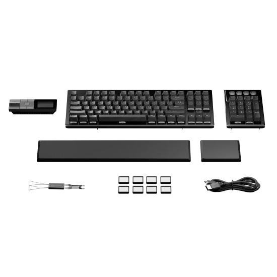 Клавиатура be quiet! Dark Mount BT002US, Mechanical, Silent Tactile Switches, Hot-Swappable, RGB, USB, Black