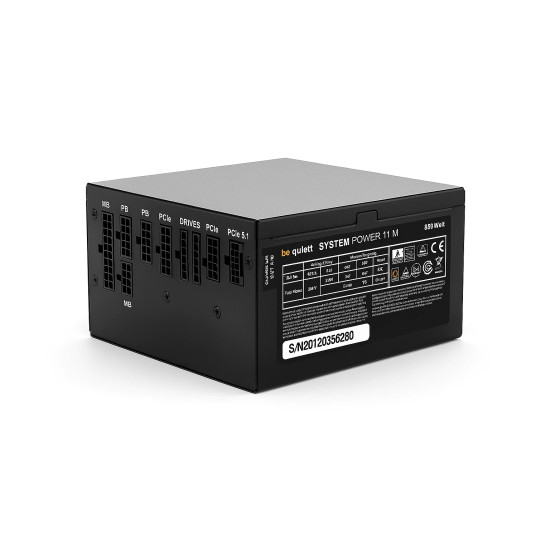 Захранване be quiet! PSU ATX 3.1 Gold - System Power 11 M 850W - Full-Modular, System Integration Edition
