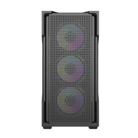 Кутия за компютър DarkFlash ATX DS900 Mesh, 4 x 120mm ARGB Fans Included, Tempered Glass Panel, Black