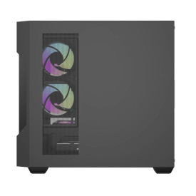 Кутия за компютър DarkFlash ATX DS900 Mesh, 4 x 120mm ARGB Fans Included, Tempered Glass Panel, Black