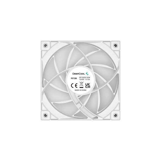 Комплект вентилатори DeepCool Fan Pack 3-in-1 3x120mm - FC120 White, Addressable RGB