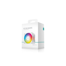 Комплект вентилатори DeepCool Fan Pack 3-in-1 3x120mm - FC120 White, Addressable RGB