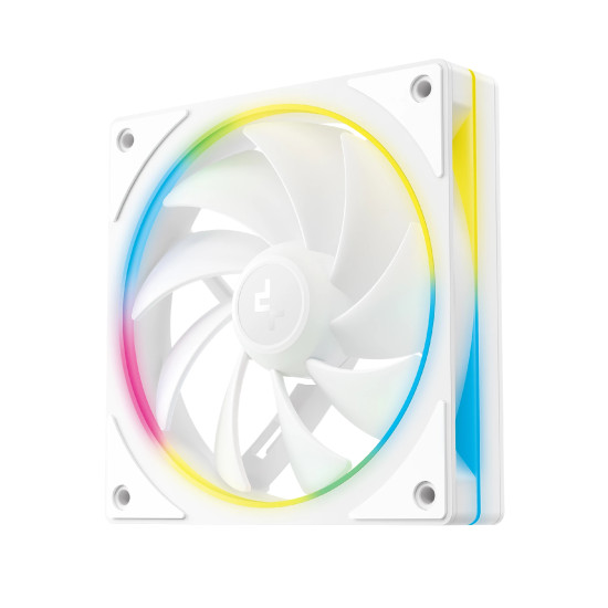 Комплект вентилатори DeepCool Fan Pack 3-in-1 3x120mm - FL12 SE 3IN1 WH - Luminous Halo ARGB