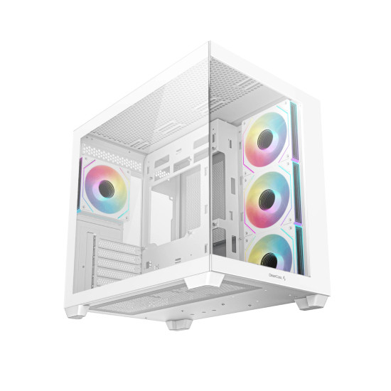 Кутия за компютър DeepCool Case ATX - CG530 4F White - 4 ARGB Fans