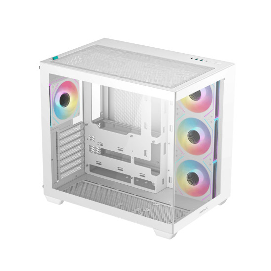 Кутия за компютър DeepCool Case ATX - CG530 4F White - 4 ARGB Fans