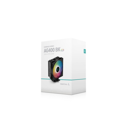Охладител за процесор DeepCool CPU Cooler AG400 BK - Addressable RGB - LGA1700/AM5