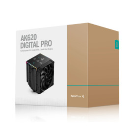 Охладител за процесор DeepCool CPU Cooler AK620 DIGITAL PRO - Dual-Tower - LGA1851/AM5
