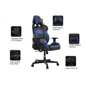 Геймърски стол Gamdias Gaming Chair - ZELUS E1 L Blue