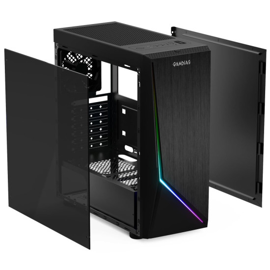 Кутия за компютър Gamdias Case ATX - Argus E1 - Addressable RGB