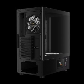 Кутия за компютър Gamdias кутия Case ATX - ATLAS E2 - 3 x 120 mm A-RGB, Digital Display, Curved Glass