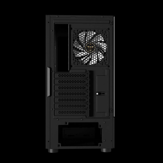 Кутия за компютър Gamdias кутия Case ATX - ATLAS E2 - 3 x 120 mm A-RGB, Digital Display, Curved Glass