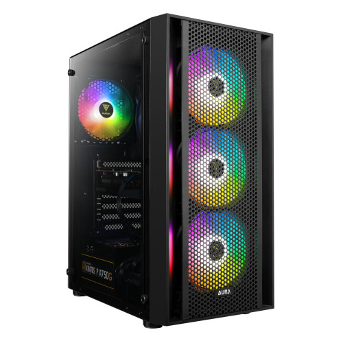 Кутия за компютър Gamdias Case ATX - AURA GC2 - Mesh, aRGB, Tempered Glass