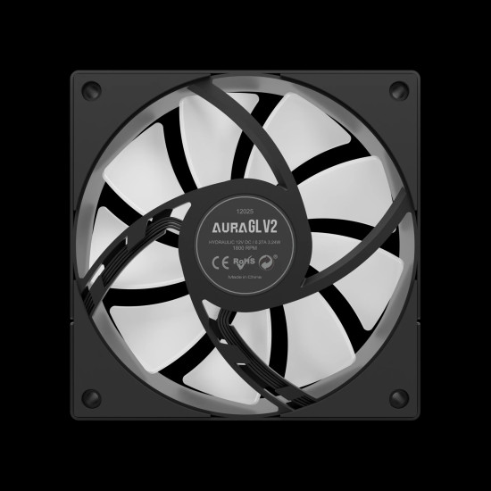 Водно охлаждане Gamdias Water Cooling 120mm - AURA GL120 v2 Black - aRGB