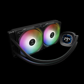 Водно охлаждане Gamdias Water Cooling 240mm - AURA GL240 DIGITAL - Digital Display, aRGB