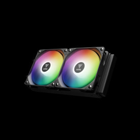 Водно охлаждане Gamdias Water Cooling 240mm - AURA GL240 DIGITAL - Digital Display, aRGB
