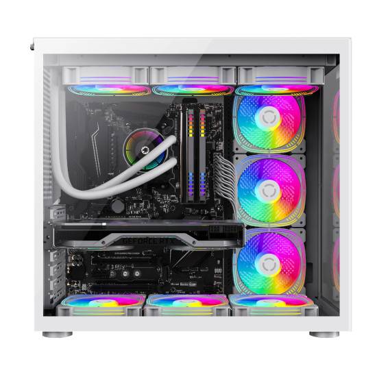 Кутия за компютър Gamemax Case ATX - Infinity White