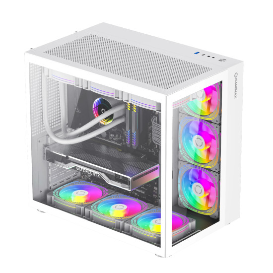 Кутия за компютър Gamemax Case ATX - Infinity White