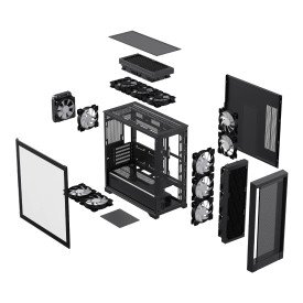 Кутия за компютър Gamemax Case mATX - DEFENDER MB - Addressable RGB