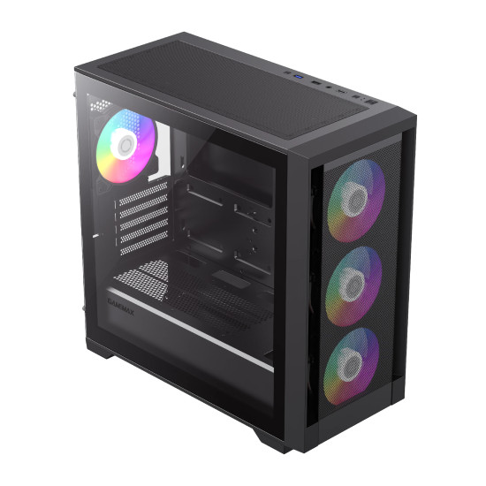 Кутия за компютър Gamemax Case mATX - DEFENDER MB - Addressable RGB