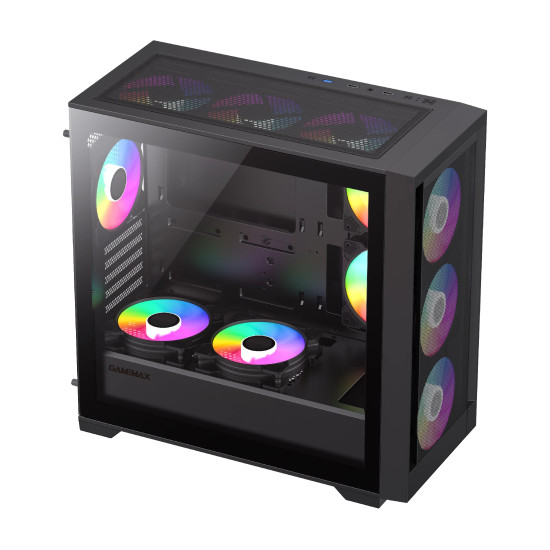Кутия за компютър Gamemax Case mATX - DEFENDER MB - Addressable RGB