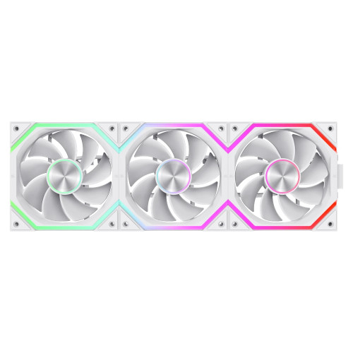 Комплект вентилатори Gamemax Fan Pack 3-in-1 3x120mm - FN12A-N2 WL-RW - Reverse, Daisy-Chain, A-RGB, White