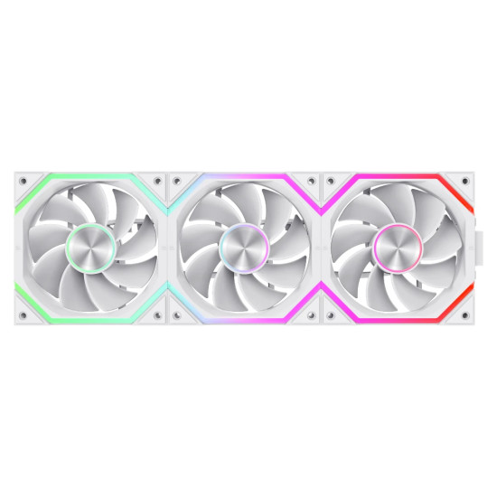 Комплект вентилатори Gamemax Fan Pack 3-in-1 3x120mm - FN12A-N2 WL-RW - Reverse, Daisy-Chain, A-RGB, White