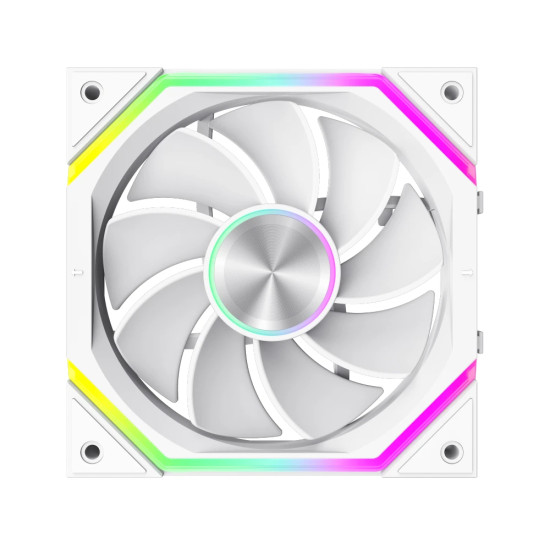 Комплект вентилатори Gamemax Fan Pack 3-in-1 3x120mm - FN12A-N2 WL-RW - Reverse, Daisy-Chain, A-RGB, White